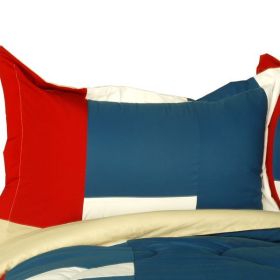 [Sunshine Coast] Quilted Patchwork Down Alternative Comforter Set (Full/Queen Size)