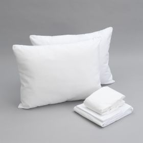 Essentials Bedding Bundle Full: Pillows, Sheet Set, Mattress Protector