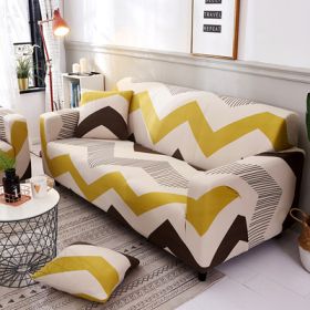 Printed Sofa Cushion Sofa Cover Sofa Cover (Option: L-1 seater)