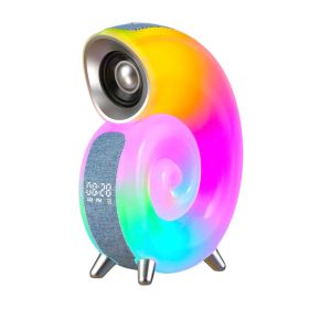 Conch Smart RGB Atmosphere Light Bluetooth Speaker Alarm Clock Wake-up Lamp White Noise Machine For Sleeping Baby APP Control (Option: Conch Music Light)